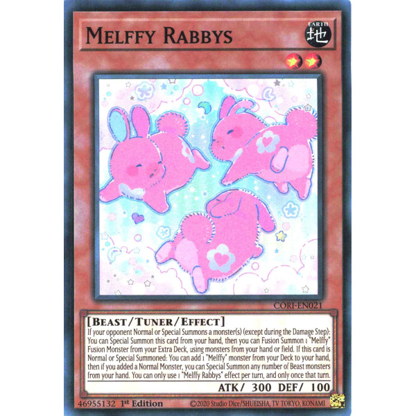 Yu-Gi-Oh TCG CORI-EN021 SR Melffy Rabbys Chaos Origins