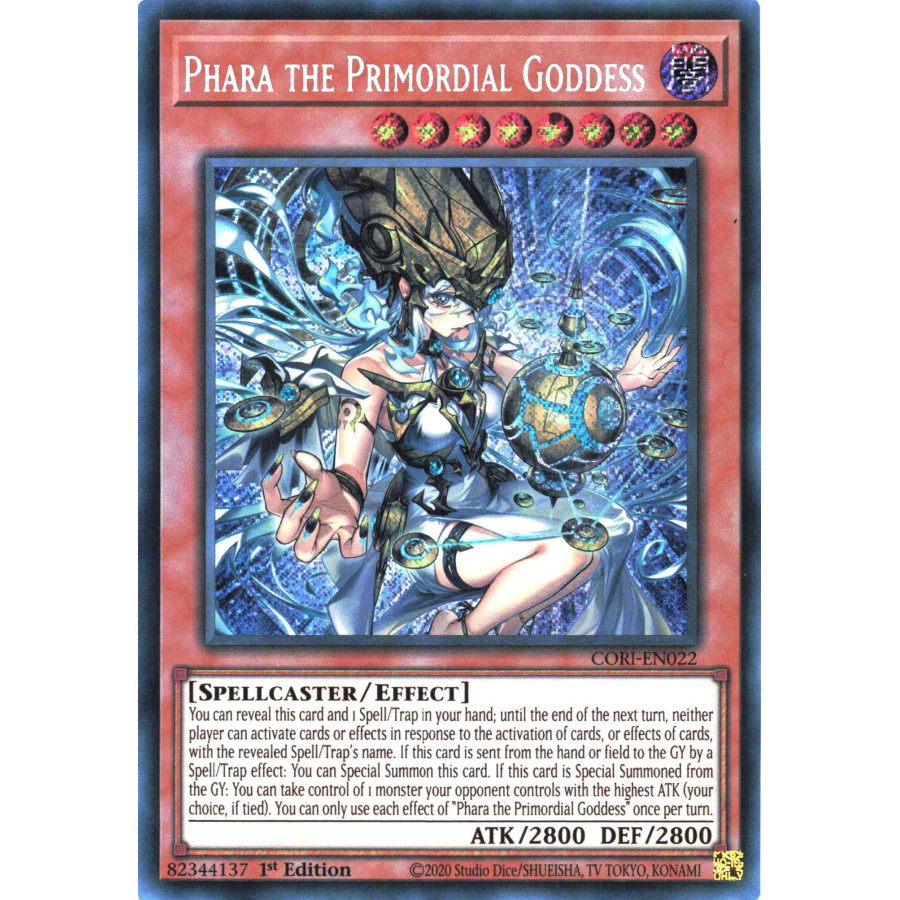 Yu-Gi-Oh TCG CORI-EN022 SE Phara the Primordial Goddess Chaos Origins