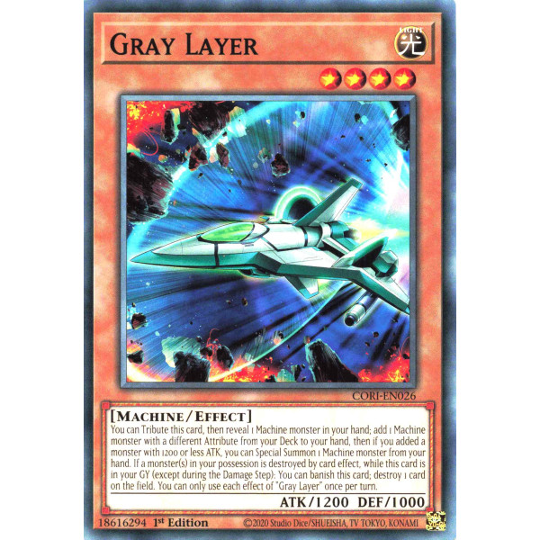 Yu-Gi-Oh TCG CORI-EN026 C Gray Layer Chaos Origins
