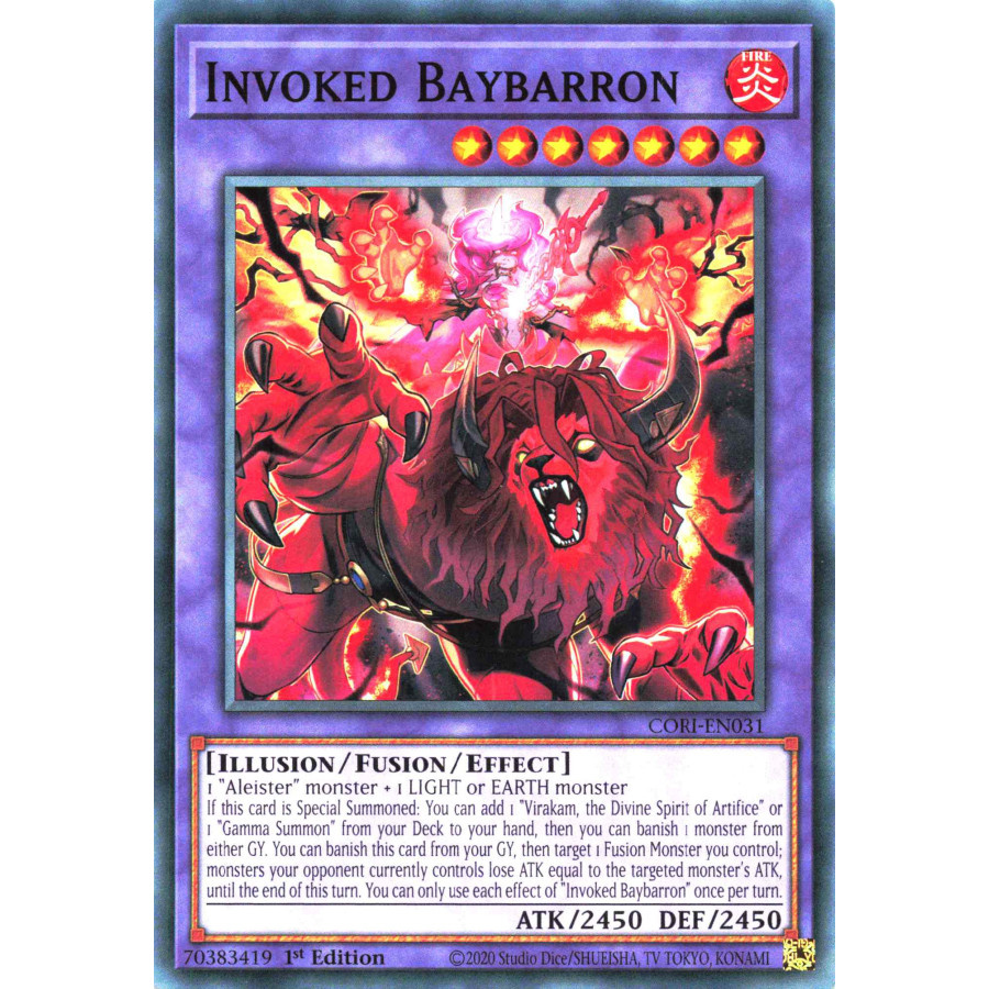 Yu-Gi-Oh TCG CORI-EN031 C Invoked Baybarron Chaos Origins