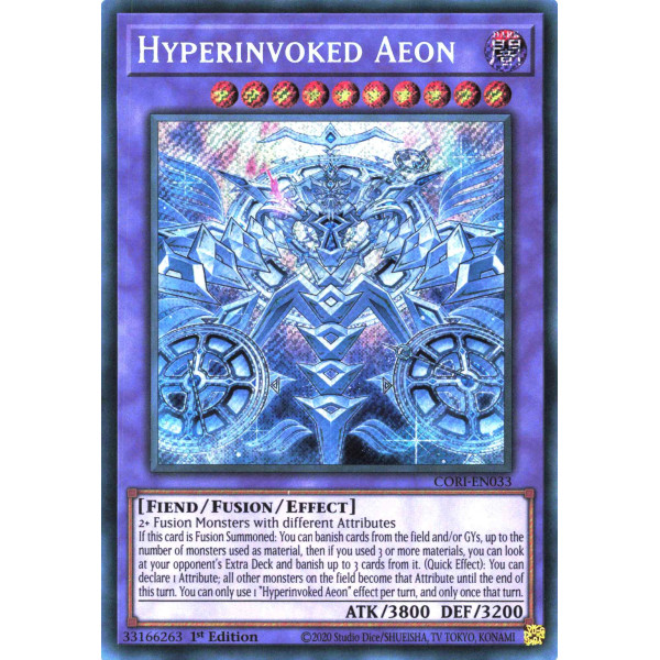 Yu-Gi-Oh TCG CORI-EN033 SE Hyperinvoked Aeon Chaos Origins