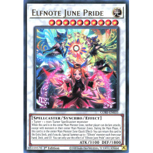 Yu-Gi-Oh TCG CORI-EN035 UR Elfnote June Pride Chaos Origins