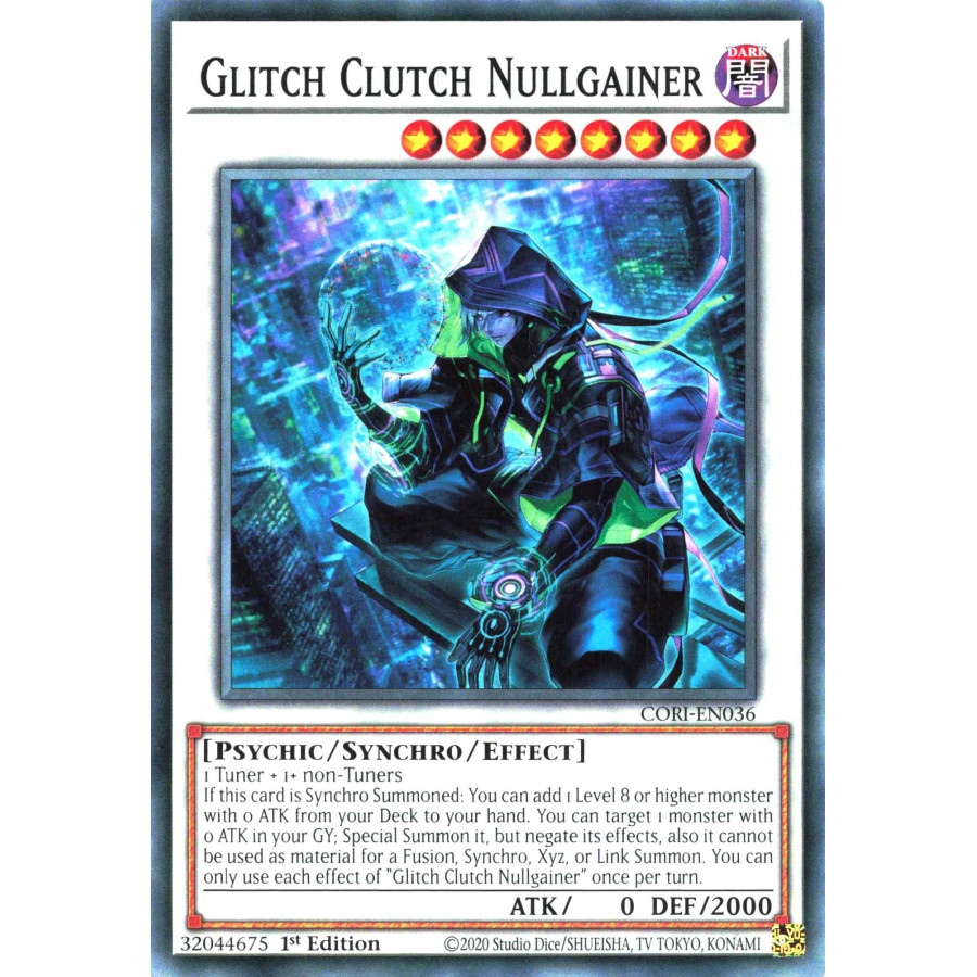 Yu-Gi-Oh TCG CORI-EN036 C Glitch Clutch Nullgainer Chaos Origins