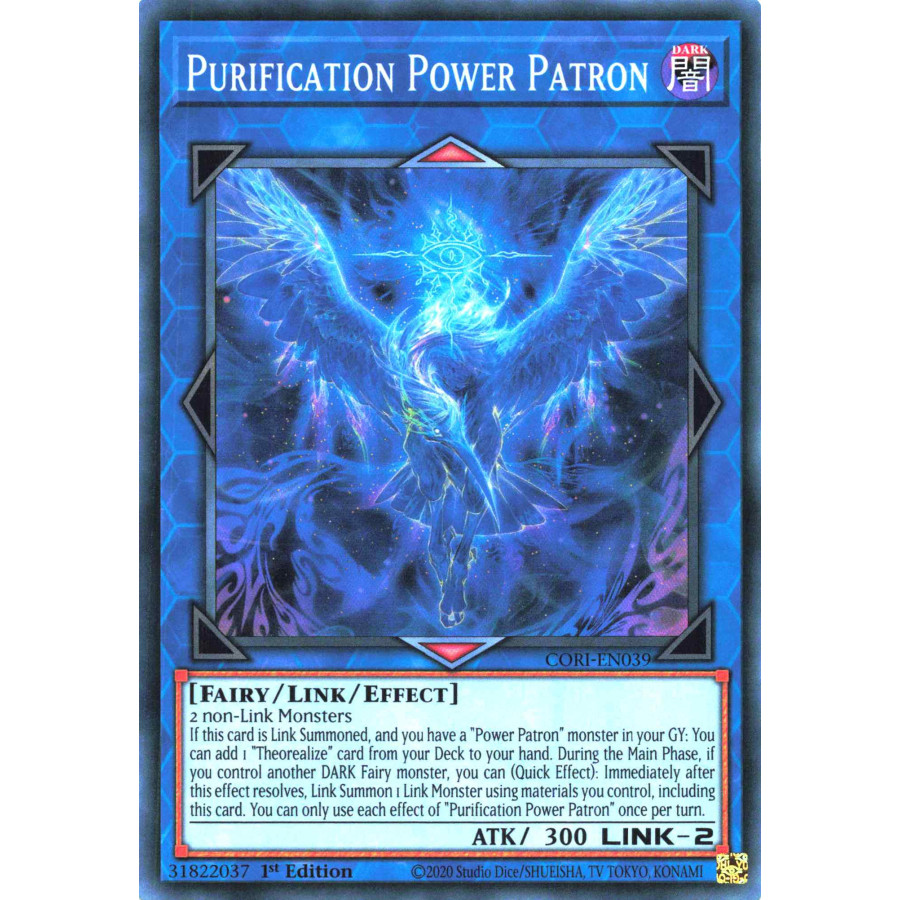 Yu-Gi-Oh TCG CORI-EN039 SR Purification Power Patron Chaos Origins