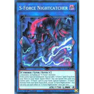 Yu-Gi-Oh TCG CORI-EN040 SR S-Force Nightcatcher Chaos Origins