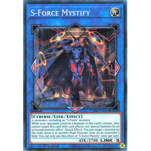 Yu-Gi-Oh TCG CORI-EN041 SR S-Force Mystify Chaos Origins