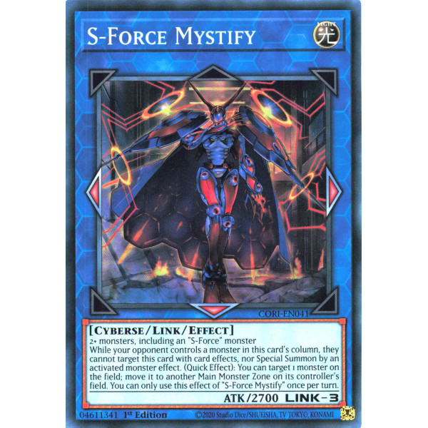 Yu-Gi-Oh TCG CORI-EN041 SR S-Force Mystify Chaos Origins