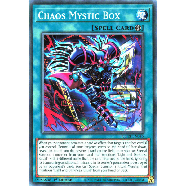Yu-Gi-Oh TCG CORI-EN045 C Chaos Mystic Box Chaos Origins