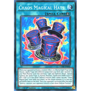Yu-Gi-Oh TCG CORI-EN046 SR Chaos Magical Hats Chaos Origins