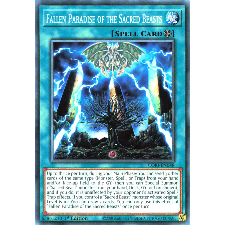 Yu-Gi-Oh TCG CORI-EN048 C Fallen Paradise of the Sacred Beasts Chaos Origins