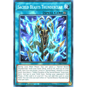 Yu-Gi-Oh TCG CORI-EN049 C Sacred Beasts Thunderclap Chaos Origins