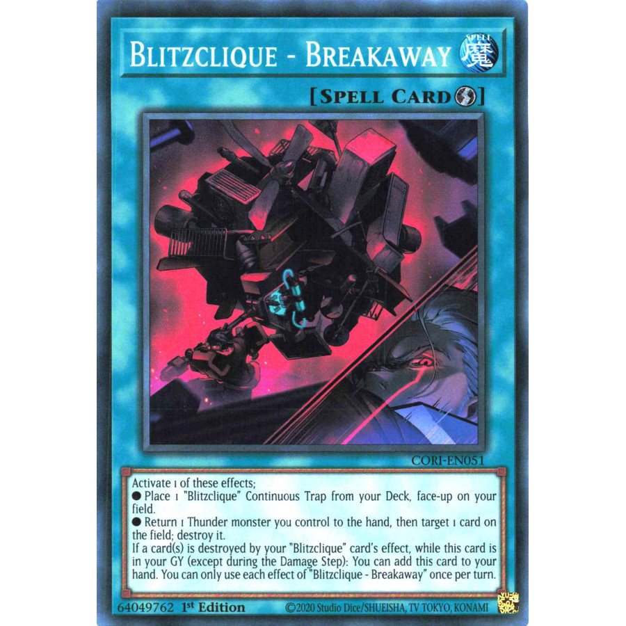 Yu-Gi-Oh TCG CORI-EN051 SR Blitzclique - Breakaway Chaos Origins