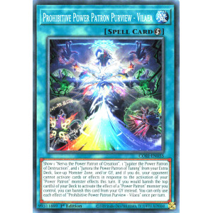Yu-Gi-Oh TCG CORI-EN055 C Prohibitive Power Patron Purview - Vilaea Chaos Origins