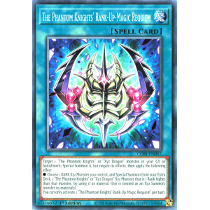 Yu-Gi-Oh TCG CORI-EN057 C The Phantom Knights' Rank-Up-Magic Requiem Chaos Origins