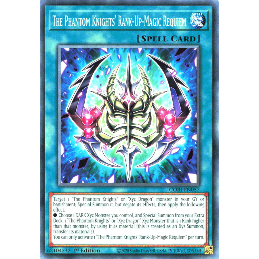 Yu-Gi-Oh TCG CORI-EN057 C The Phantom Knights' Rank-Up-Magic Requiem Chaos Origins