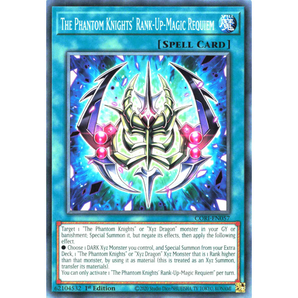 Yu-Gi-Oh TCG CORI-EN057 C The Phantom Knights' Rank-Up-Magic Requiem Chaos Origins