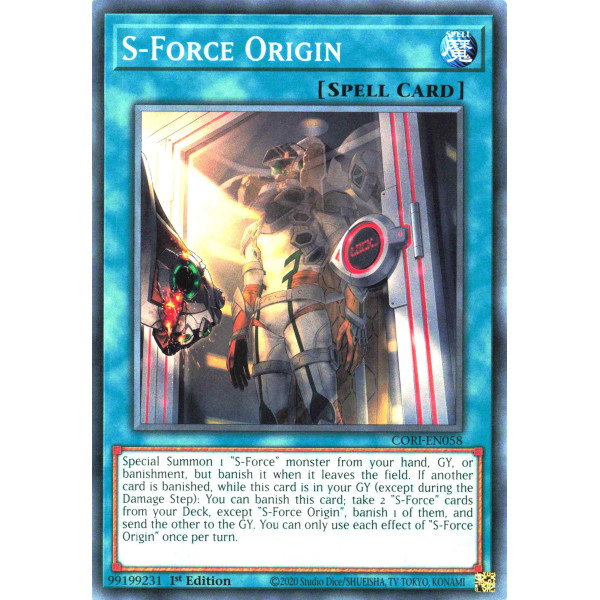 Yu-Gi-Oh TCG CORI-EN058 C S-Force Origin Chaos Origins