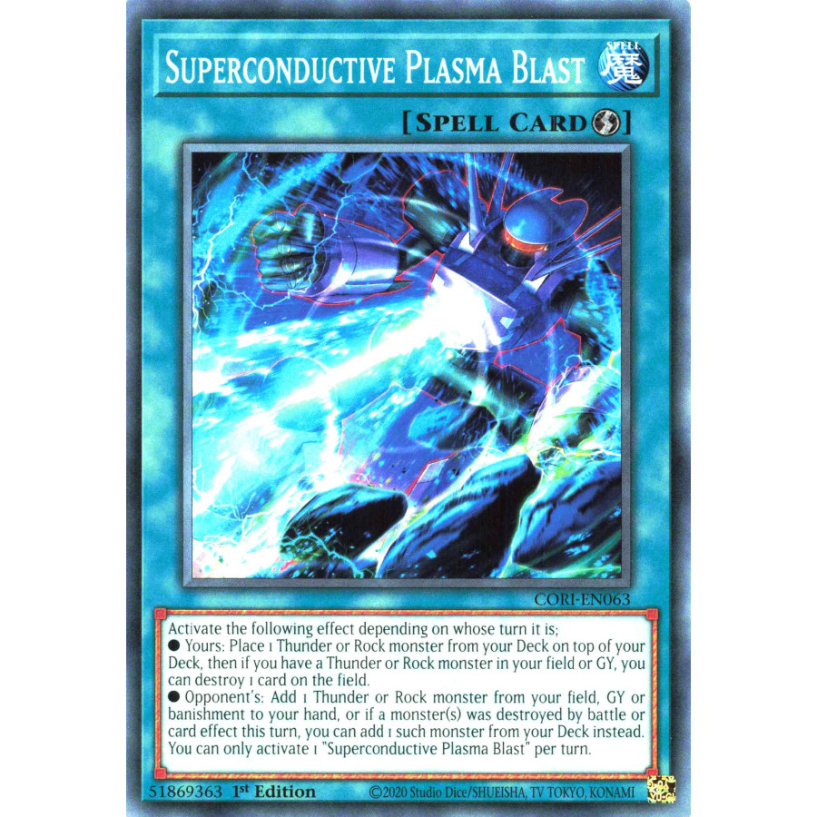 Yu-Gi-Oh TCG CORI-EN063 C Superconductive Plasma Blast Chaos Origins