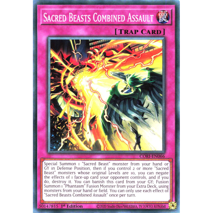 Yu-Gi-Oh TCG CORI-EN066 C Sacred Beasts Combined Assault Chaos Origins