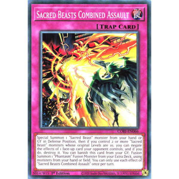 Yu-Gi-Oh TCG CORI-EN066 C Sacred Beasts Combined Assault Chaos Origins