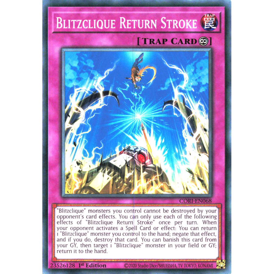 Yu-Gi-Oh TCG CORI-EN068 C Blitzclique Return Stroke Chaos Origins