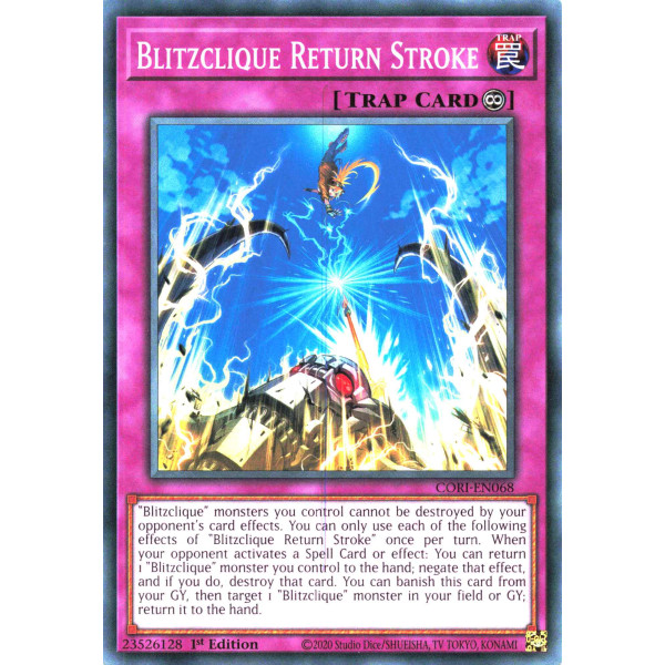 Yu-Gi-Oh TCG CORI-EN068 C Blitzclique Return Stroke Chaos Origins