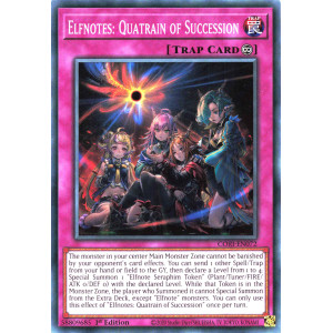 Yu-Gi-Oh TCG CORI-EN072 C Elfnotes: Quatrain of Succession Chaos Origins