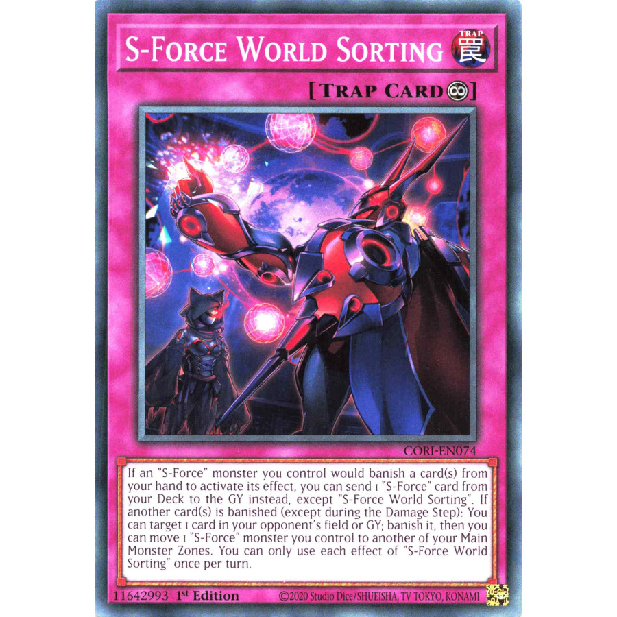 Yu-Gi-Oh TCG CORI-EN074 C S-Force World Sorting Chaos Origins
