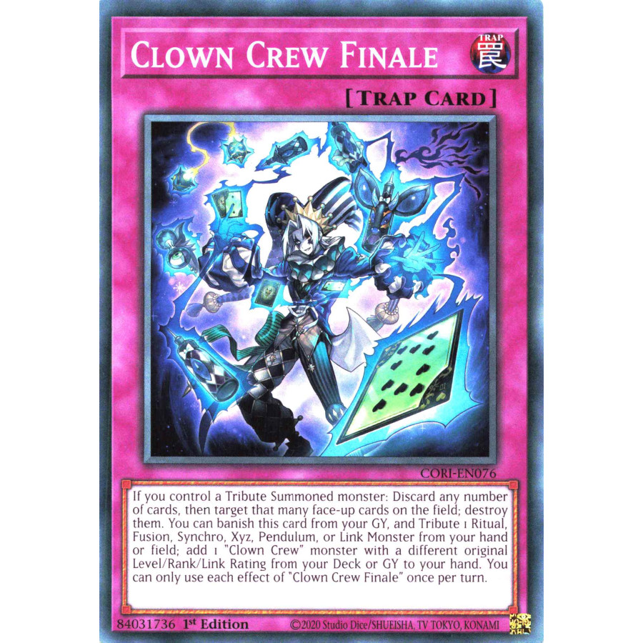 Yu-Gi-Oh TCG CORI-EN076 C Clown Crew Finale Chaos Origins