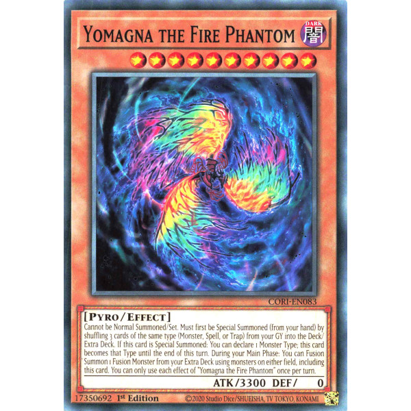 Yu-Gi-Oh TCG CORI-EN083 C Yomagna the Fire Phantom Chaos Origins