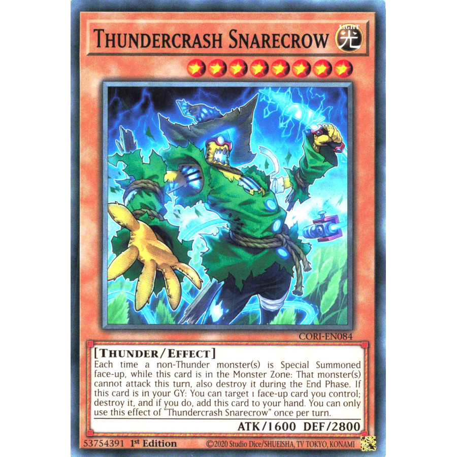 Yu-Gi-Oh TCG CORI-EN084 C Thundercrash Snarecrow Chaos Origins
