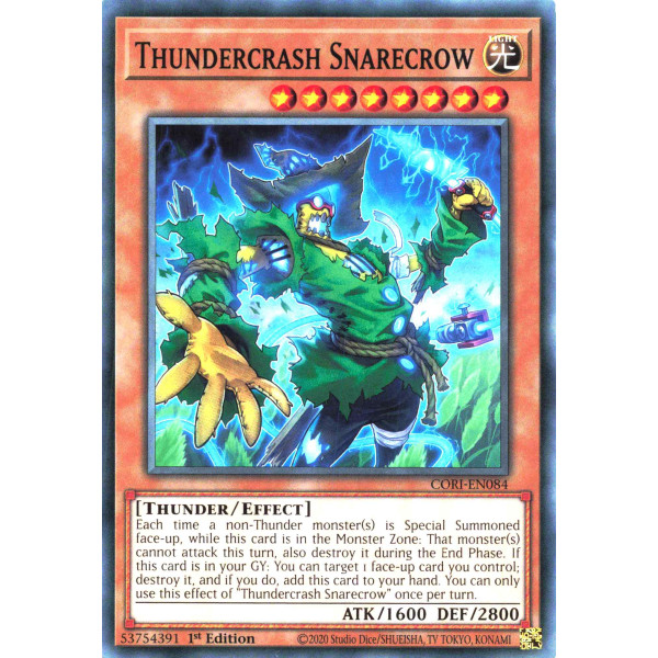 Yu-Gi-Oh TCG CORI-EN084 C Thundercrash Snarecrow Chaos Origins