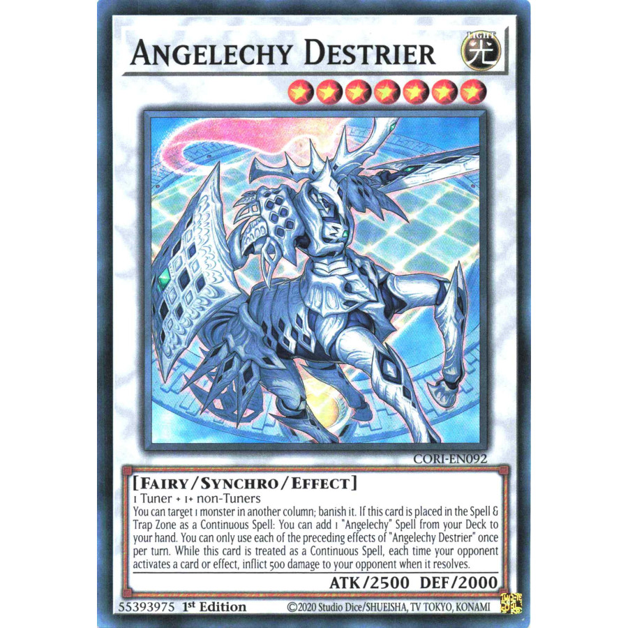 Yu-Gi-Oh TCG CORI-EN092 SR Angelechy Destrier Chaos Origins