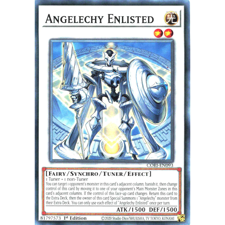 Yu-Gi-Oh TCG CORI-EN093 C Angelechy Enlisted Chaos Origins