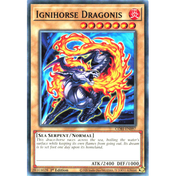 Yu-Gi-Oh TCG CORI-EN097 C Ignihorse Dragonis Chaos Origins