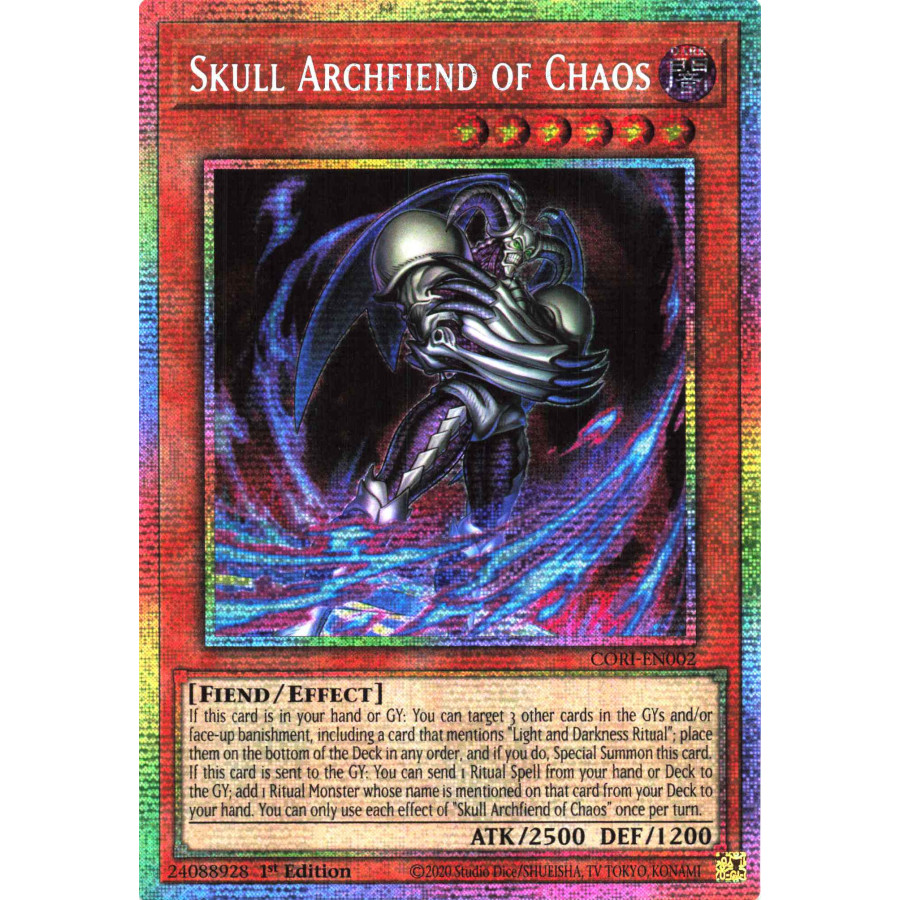 Yu-Gi-Oh TCG CORI-EN002 STAR Skull Archfiend of Chaos Chaos Origins