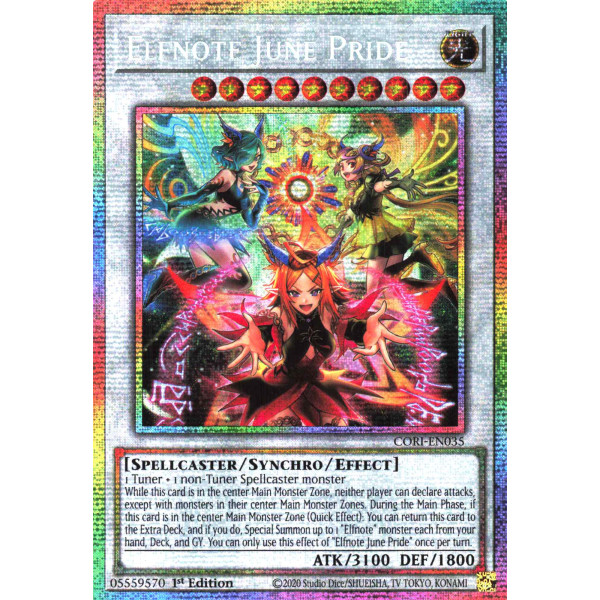 Yu-Gi-Oh TCG CORI-EN035 STAR Elfnote June Pride Chaos Origins
