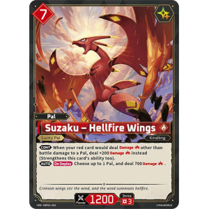 Palworld TCG EBP01-002 RR Suzaku – Hellfire Wings Dawn of Palpagos