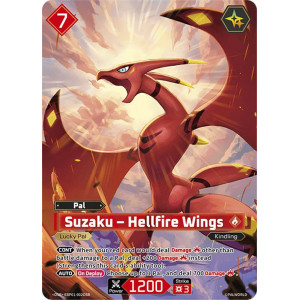 Palworld TCG EBP01-002OSR OSR Suzaku – Hellfire Wings Dawn of Palpagos