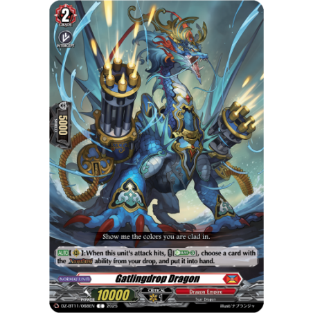Vanguard_TCG_card_DZ-BT11_068EN_C_Gatlingdrop_Dragon_Symphony_of_Might_Bloom