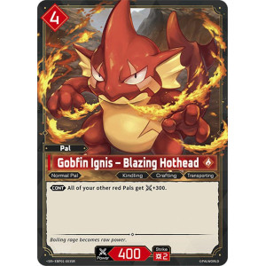 Palworld TCG EBP01-003SR SR Gobfin Ignis – Blazing Hothead Dawn of Palpagos