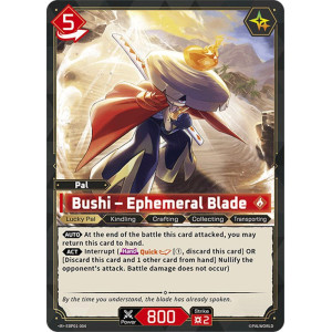 Palworld TCG EBP01-004 R Bushi – Ephemeral Blade Dawn of Palpagos