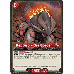 Palworld TCG EBP01-005 R Reptyro – Ore Gorger Dawn of Palpagos
