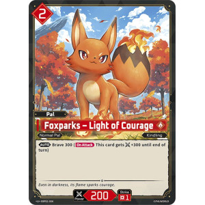 Palworld TCG EBP01-006 U Foxparks – Light of Courage Dawn of Palpagos