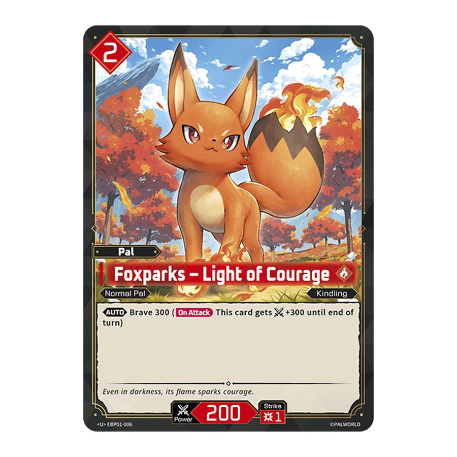 Palworld TCG EBP01-006 U Foxparks – Light of Courage Dawn of Palpagos