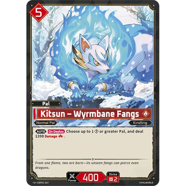 Palworld TCG EBP01-007 U Kitsun – Wyrmbane Fangs Dawn of Palpagos