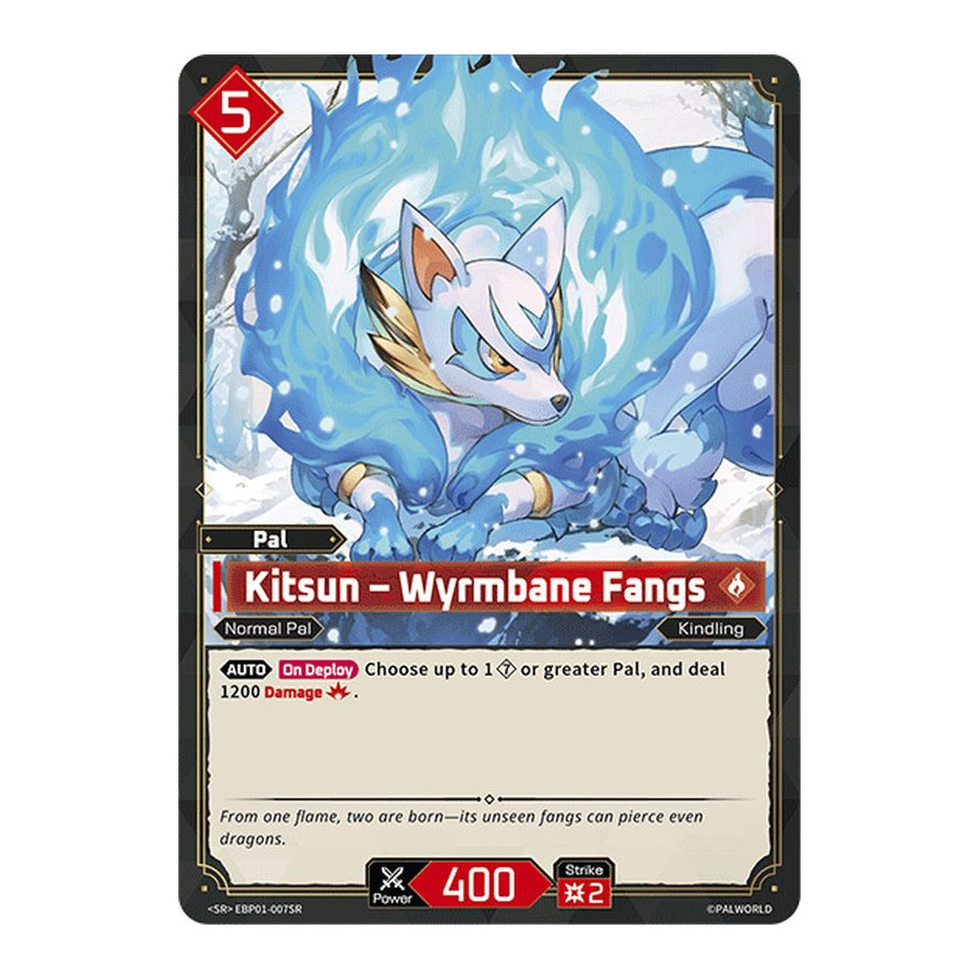 Palworld TCG EBP01-007SR SR Kitsun – Wyrmbane Fangs Dawn of Palpagos