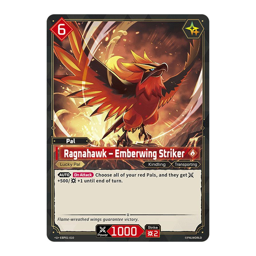 Palworld TCG EBP01-010 U Ragnahawk – Emberwing Striker Dawn of Palpagos