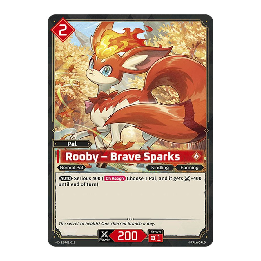 Palworld TCG EBP01-011 C Rooby – Brave Sparks Dawn of Palpagos