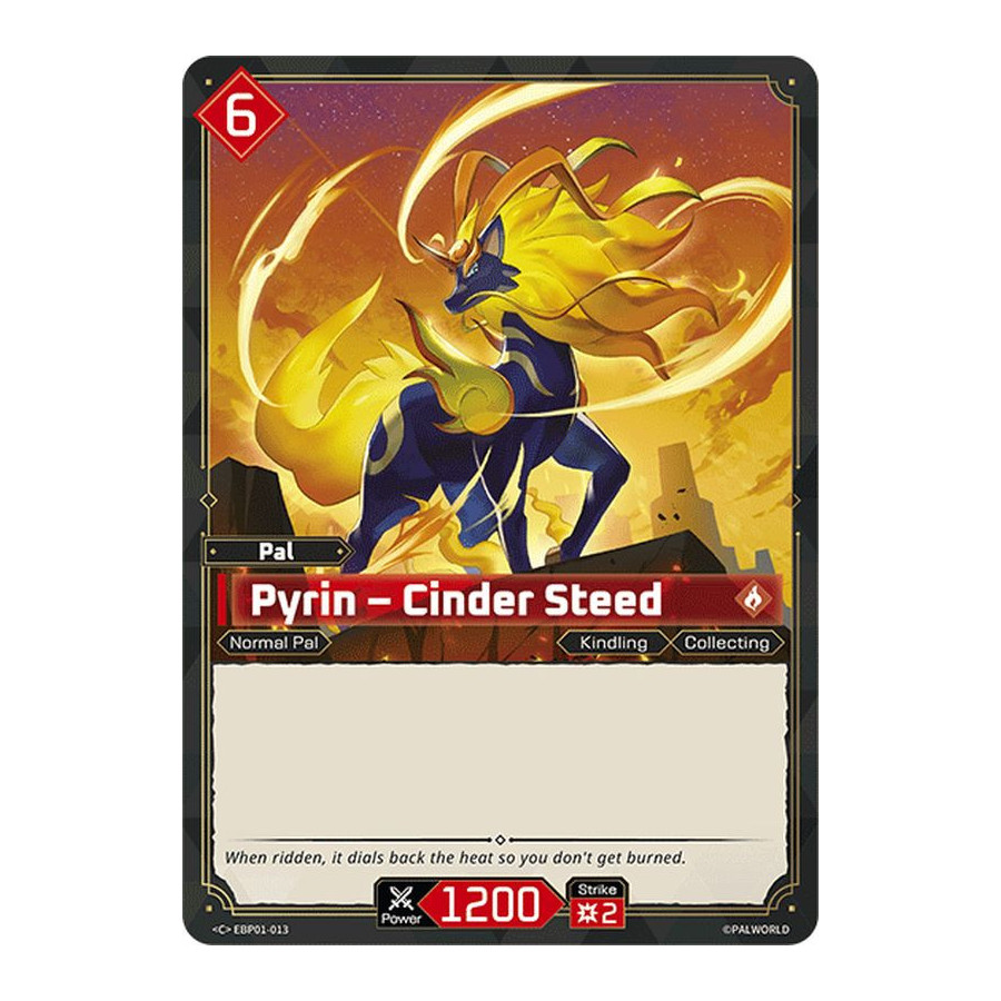 Palworld TCG EBP01-013 C Pyrin – Cinder Steed Dawn of Palpagos